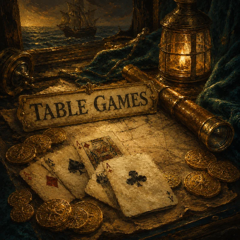 Captain Cooks Casino table games